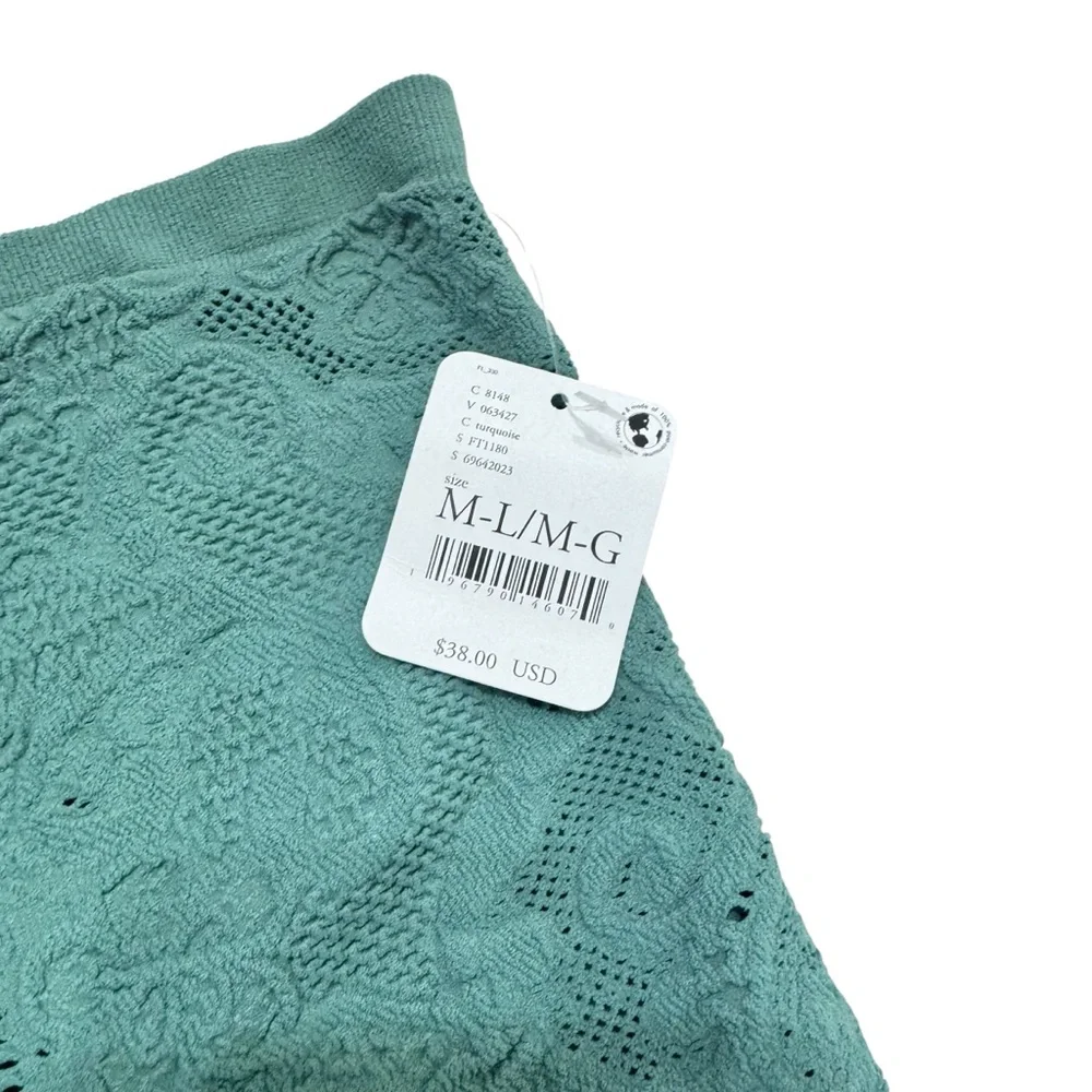 New Free People Intimately Meet In The Middle Tube Top in Green‎ Sz M/L